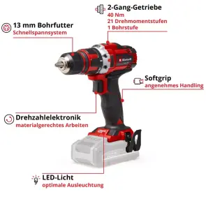 Шуруповерт Einhell TE-CD 18/40 Li-Solo №3
