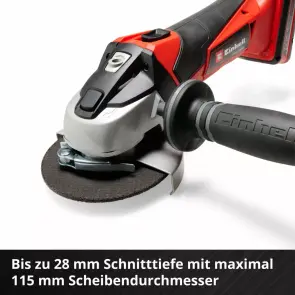 Кутова шліфмашина Einhell TE-AG 18/115 Li Solo №6