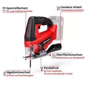 Лобзик акумуляторний Einhell TC-JS 18 Li - Solo №5