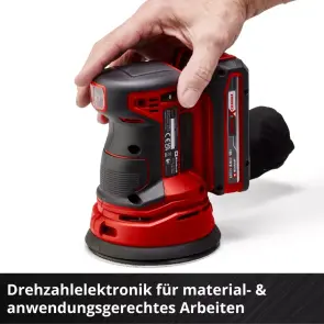 Ексцентрикова шліфмашина Einhell TE-RS 18 Li - Solo №10