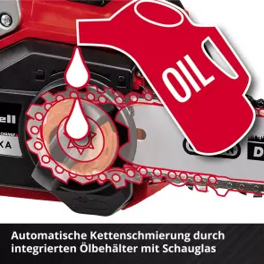 Пила цепная бесщеточная аккумуляторная Einhell FORTEXXA 18/30 Li-Solo №9