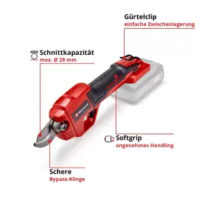 Секатор акумуляторний Einhell GE-LS 18 Li-Solo №4