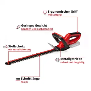 Кусторез аккумуляторный Einhell GE-CH 1846 Li - Solo №3
