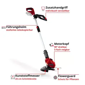 Триммер аккумуляторный Einhell GC-CT 18 Li Solo №4