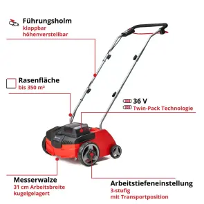 Скарифікатор акумуляторний Einhell GC-SC 36/31 Li - Solo №4