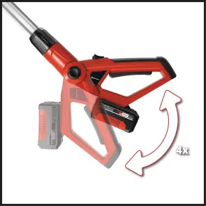 Висоторіз акумуляторний Einhell GE-LC 18 Li T Solo №6