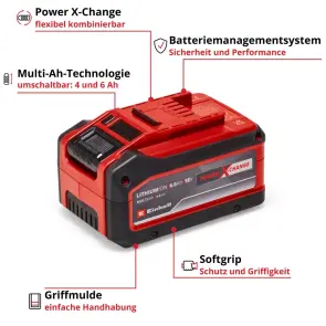 Акумулятор Einhell Power-X-Change Plus 18V 4-6 Ah Multi-Ah №2
