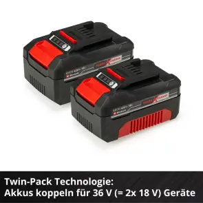Енергоблок 18V 2x4,0Ah Twincharger Kit Einhell Power-X-Change №11