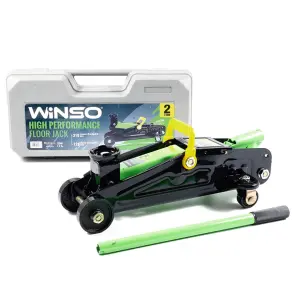 Домкрат гидравлический подкатной Winso 2т 125-310мм в кейсе №1