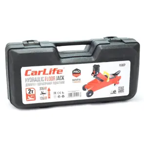 Домкрат гідравлічний підкатний CarLife 2т 135-335мм у кейсі №3
