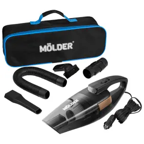 Пилосос автомобільний Molder 110 Вт 3,2кПа від прикурювача з LED-ліхтарем чорний №1