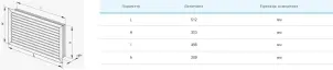 Решетка вентиляционная Вентс НГН 500х300 №2