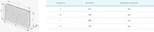 Решетка вентиляционная Вентс НГН 500х400 №2