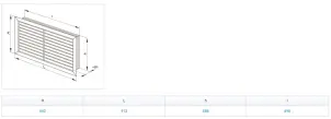 Решетка вентиляционная Вентс НГН 900х600 бежевая №2