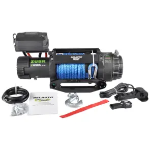 Лебедка Belauto Zubr 12500lbs (6.0hp/4.4kw; 262:1) синтетический трос №1