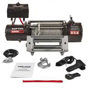 Лебідка Molder Raptor 12000lbs (6.0hp/4.4kw) №2