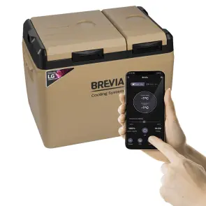 Холодильник автомобільний Brevia 39л (компресор LG) двокамерний 23405 №2