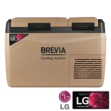 Холодильник автомобильный Brevia 31л (компрессор LG) двухкамерный 23335