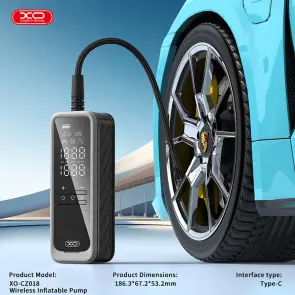 Автомобильный компрессор XO 85Вт 25л/мин портативный беспроводной №5