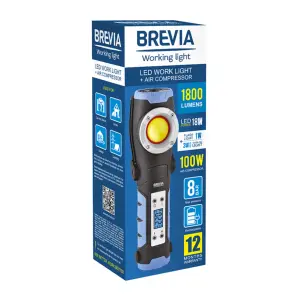 Лампа инспекционная Brevia LED 18W 1800lm+компрессор 100W 7800mAh type-C №2