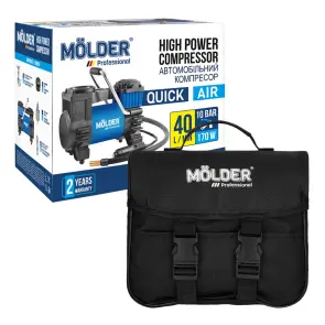 Компресор автомобільний Molder Quick Air 170Вт 10Атм 40л/хв №6