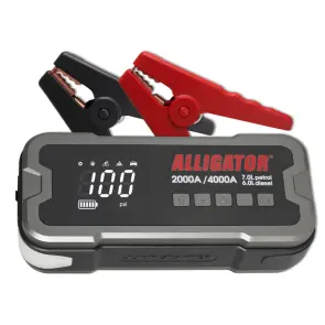 Пусковий пристрій Alligator Jump Starter 2000A/4000A 24000mAh з компресором 10Bar №1