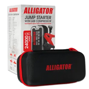 Пусковий пристрій Alligator Jump Starter 2000A/4000A 24000mAh з компресором 10Bar №5