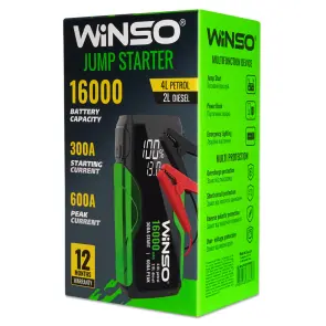 Пусковий пристрій Winso Jump Starter 300/600A 16000mAh №2