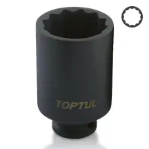 Ударна головка довга 1/2" 32 мм 12-гранна TOPTUL KABJ1632