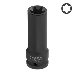 Длинная торцевая головка ударная 3/4" E24 L110мм TOPTUL KABS2424 №1