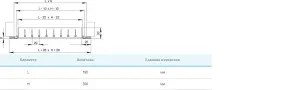 Решетка вентиляционная Вентс ОРГ 150х300 №4