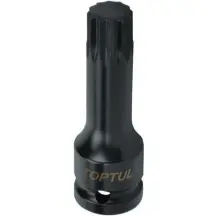 Голівка ударна TOPTUL SPLINE М16 L77мм 1/2" KADB1616L