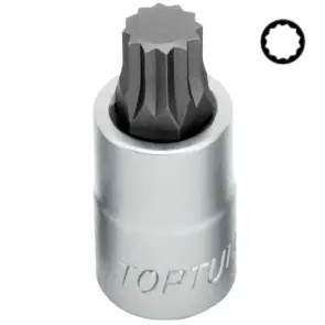 Головка торцевая SPLINE TOPTUL M8 L55мм 1/2" BCHA1608 №1