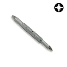 Бита крестовая двухсторонняя TOPTUL 1/4" PZ1xPZ2 L75мм FKBA0102