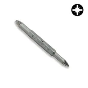 Бита крестовая двухсторонняя TOPTUL 1/4" PZ1xPZ2 L75мм FKBA0102 №1