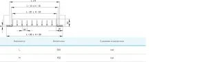 Решетка вентиляционная Вентс ОРГ 300х150 №4