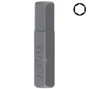 Насадка отверточная TOPTUL 1/4" 25мм HEX 5мм FSDA0805 №1