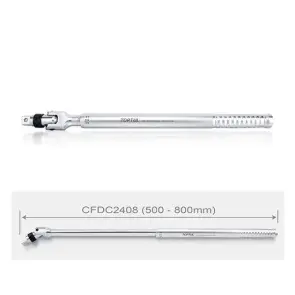 Вороток 3/4" телескопический 500-800мм с шарниром (с фиксатором) TOPTUL CFDC2408 №2