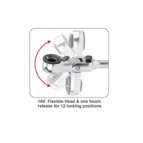 Трещотка мини 1/4" с шарниром TOPTUL 60 зубцов (исп. с FTDF0810) CHEV0811 №2
