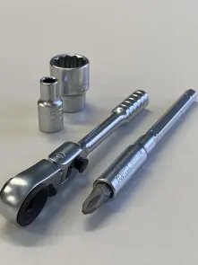 Трещотка мини 1/4" с шарниром TOPTUL 60 зубцов (исп. с FTDF0810) CHEV0811 №7