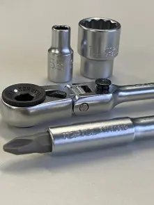 Трещотка мини 1/4" с шарниром TOPTUL 60 зубцов (исп. с FTDF0810) CHEV0811 №8