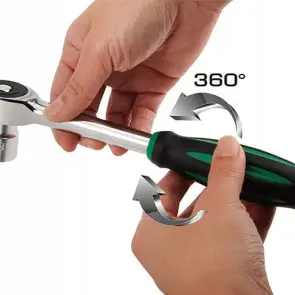 Трещотка ротационная с переставным квадратом 1/2" TOPTUL 60 зубцов CJTV1629 №4