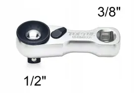Тріскачка 1/2" міні 72 зубці "гусяча лапка", швидкий диск TOPTUL CHXM1601