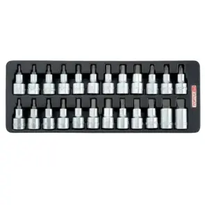 Набор бит впресованных в головку 1/2" 24ед. (в ложементе) TOPTUL GAAT2402 №1