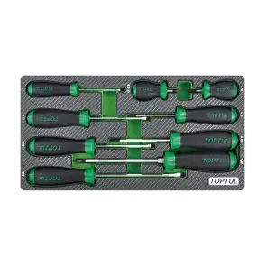 Набор отверток 9ед. (в ложементе, тип A) TOPTUL GEA0909 №1