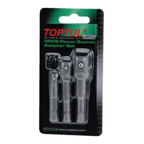 Набір перехідників під шурупокрут 1/4" 3 од. TOPTUL (1/4", 3/8", 1/2") GAAR0301 №2