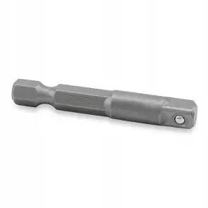 Перехідник для головок під шурупокрут TOPTUL 1/4"х1/4" L50 (6-гр.-квадрат) FPKA0808 №2