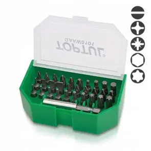 Набір біт для шуруповерта 31ед. TOPTUL 1/4" SL;PH;PZ;TORX;HEX + магнітний тримач GAAW3101 №1