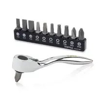 Набір біти + тріскачка TOPTUL 1/4" 12ед. GAAR1201 купити