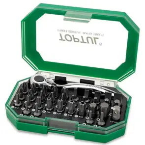Набір біти + тріскачка TOPTUL 1/4" 35ед. GACW3504 №1